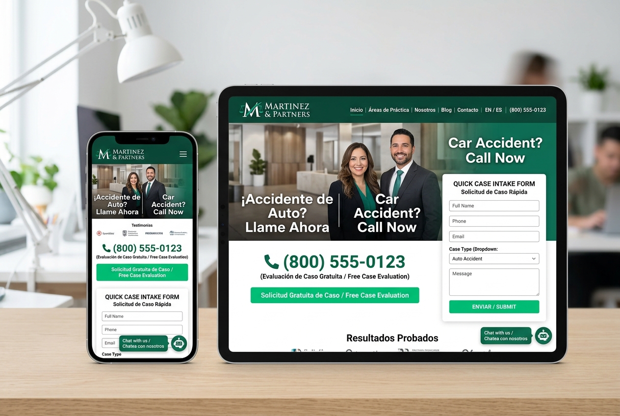 Martinez & Partners landing page