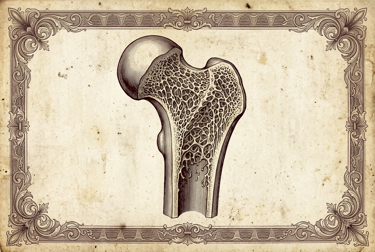 Bones Are Stronger Than Steel Ounce For Ounce — AI illustration