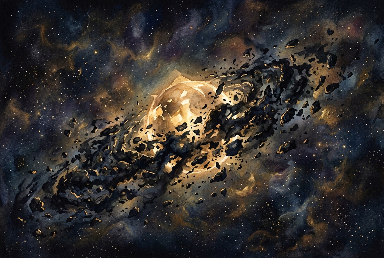 The Star That Shouldn't Be Possible — AI illustration