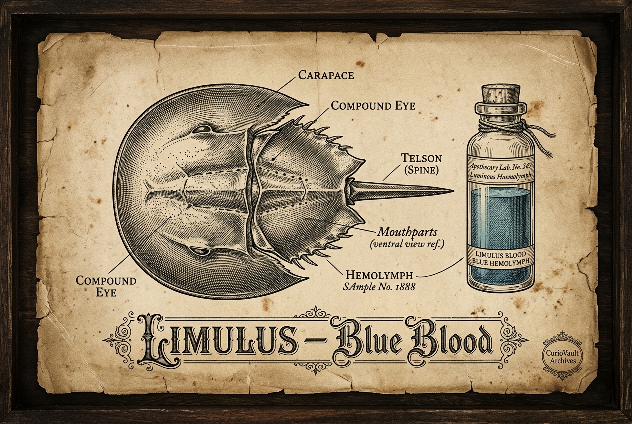 Horseshoe Crab Blood Is Blue And Worth $15,000 A Litre — AI illustration