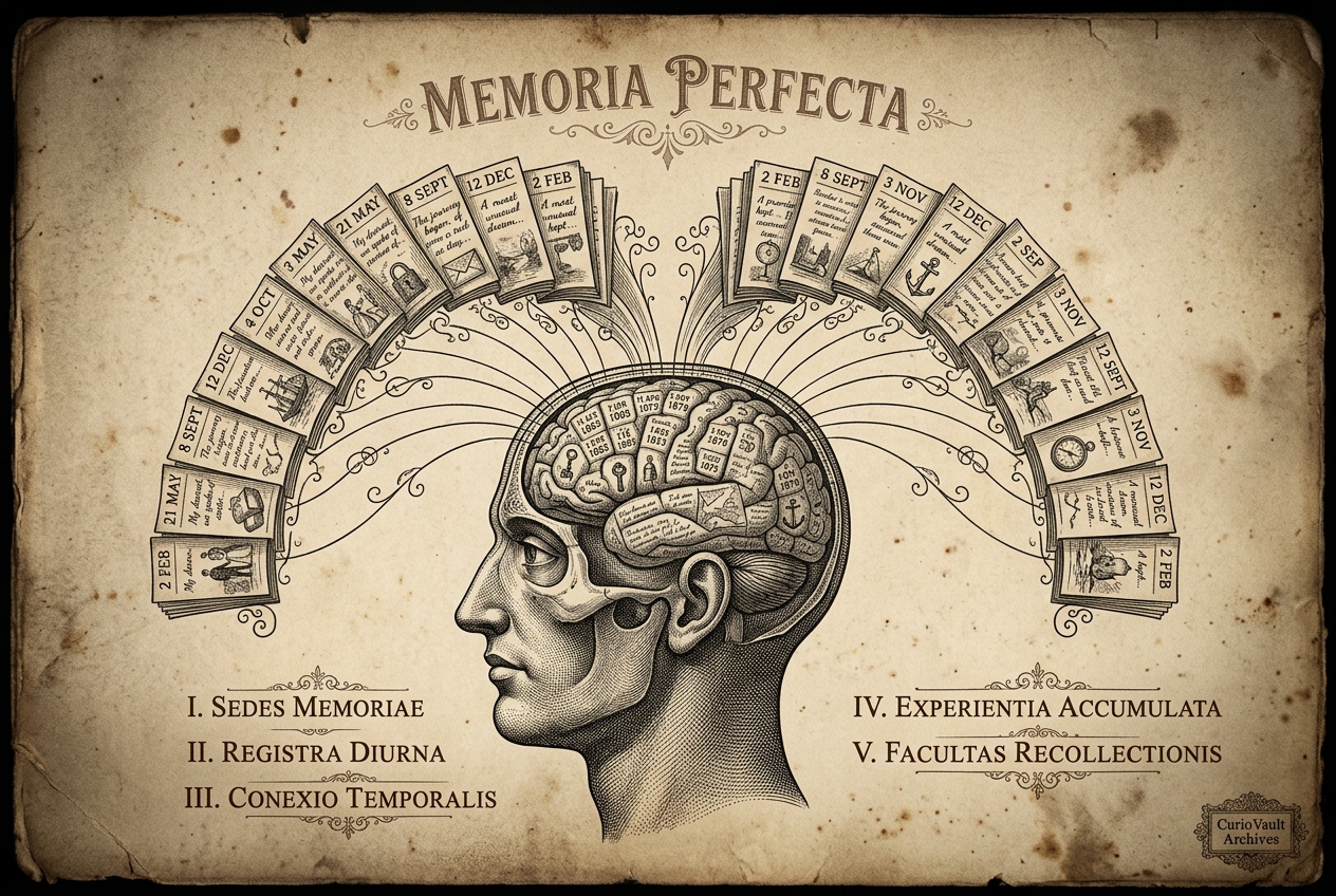 The Man Who Remembers Every Day Of His Life — AI illustration
