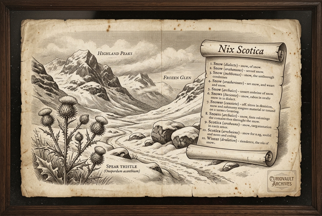 Scotland has 421 words for snow — AI illustration