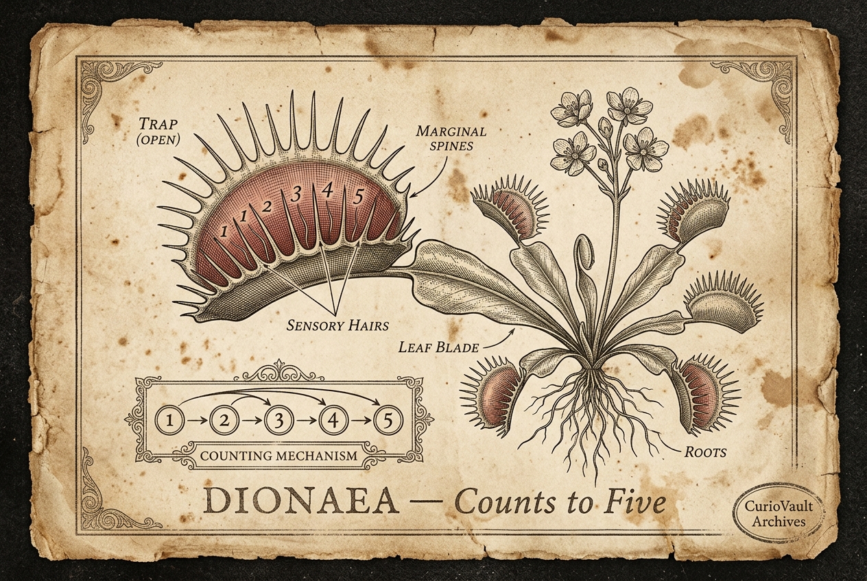 Venus Flytrap Can Count To Five — AI illustration