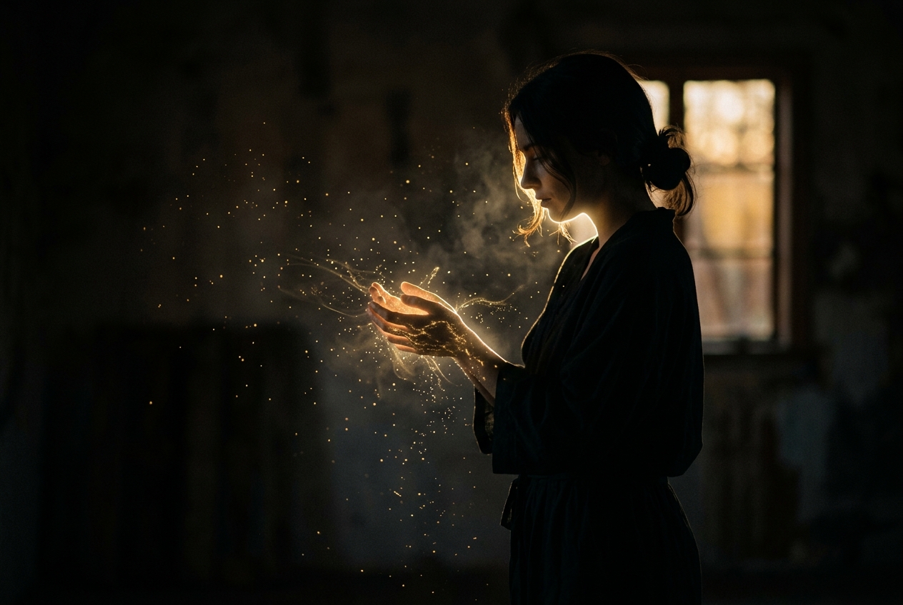 You Glow — Humans Are Bioluminescent — AI illustration