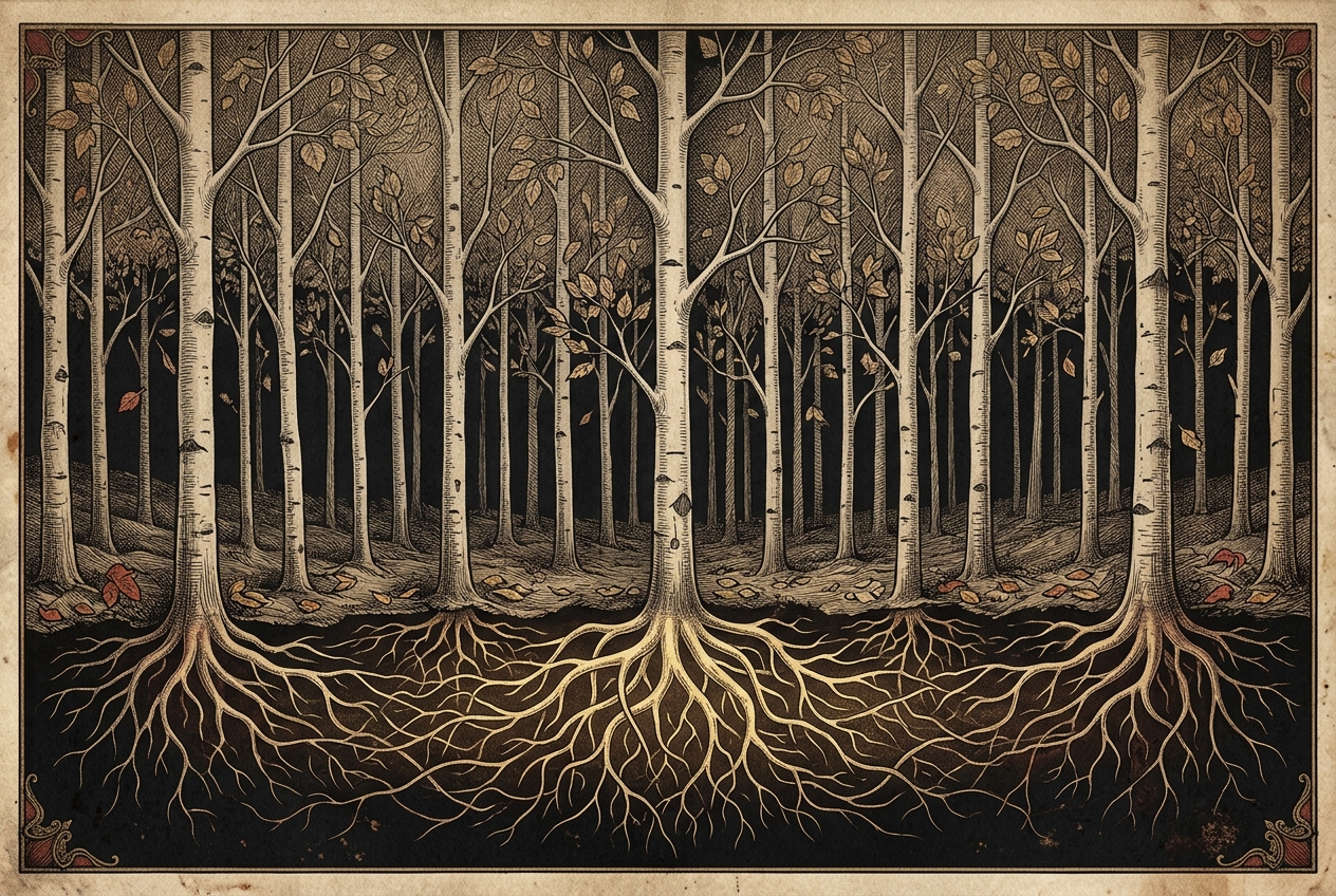 This forest is a single organism 80,000 years old — AI illustration