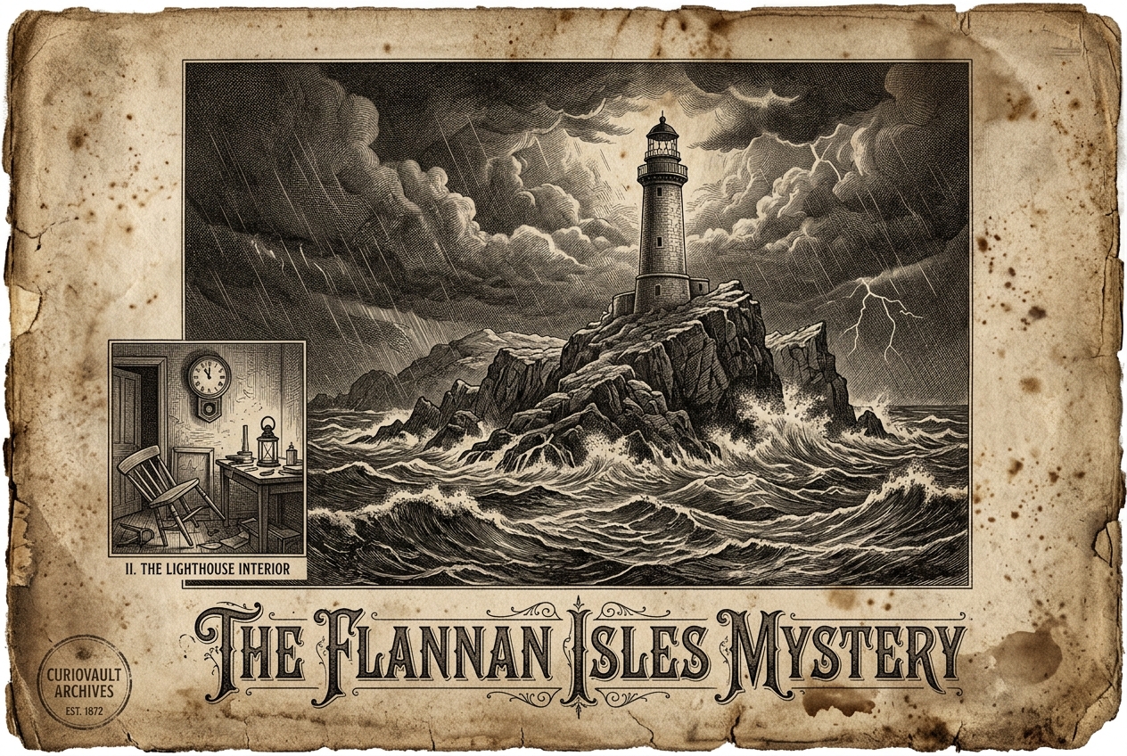 The Lighthouse Keepers Who Vanished — AI illustration