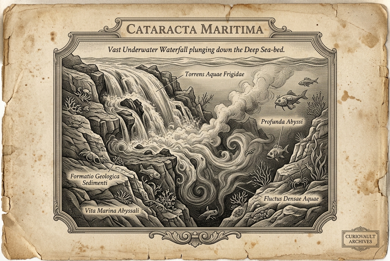 There is a waterfall 3x taller than Everest's height is deep — AI illustration