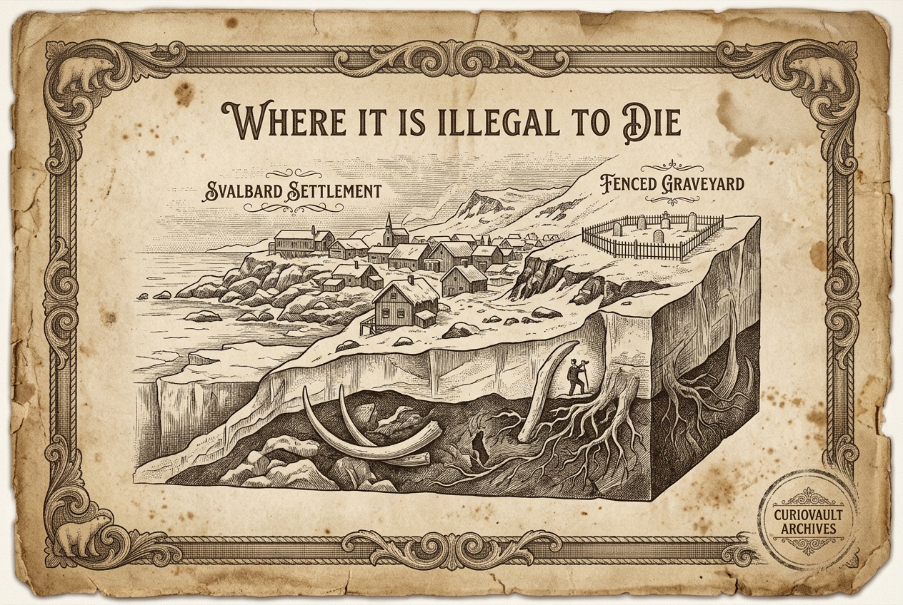 The Town Where It Is Illegal To Die — AI illustration
