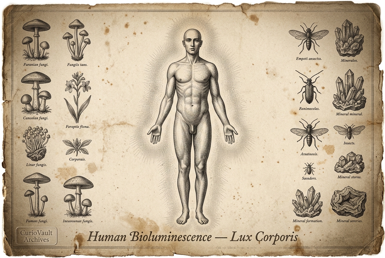 Your body glows in the dark right now — AI illustration