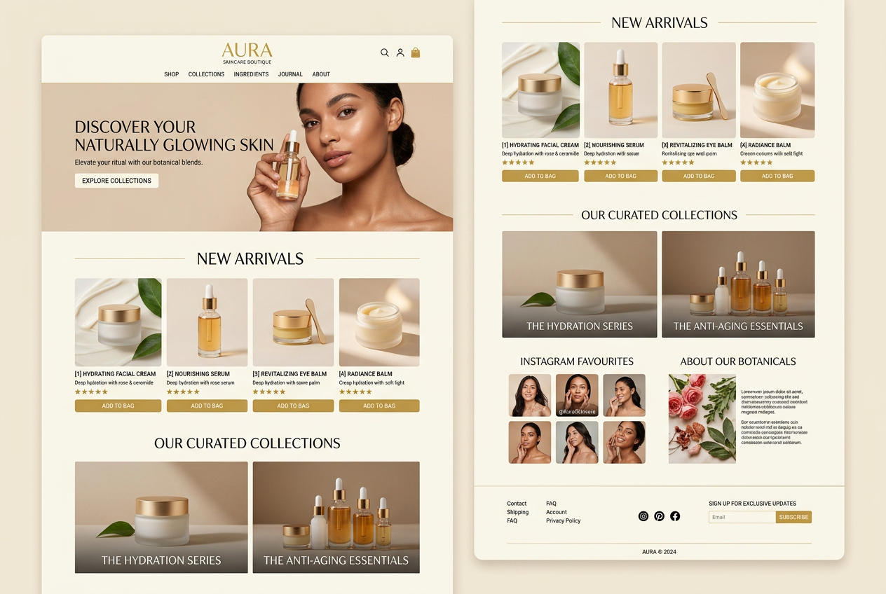 Site Maison Lumière — Beauté