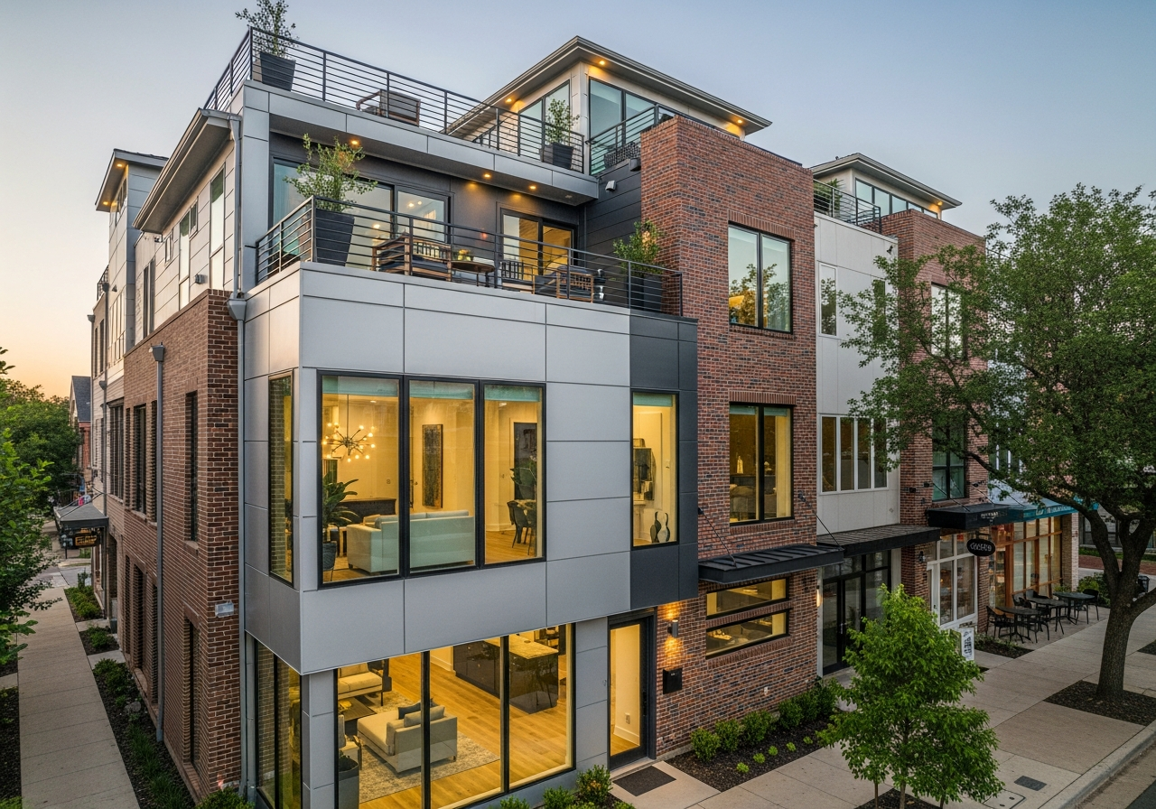Urban townhome in Addison TX - FSBO listing Addison Texas modern urban townhome for sale walkable neighborhood
