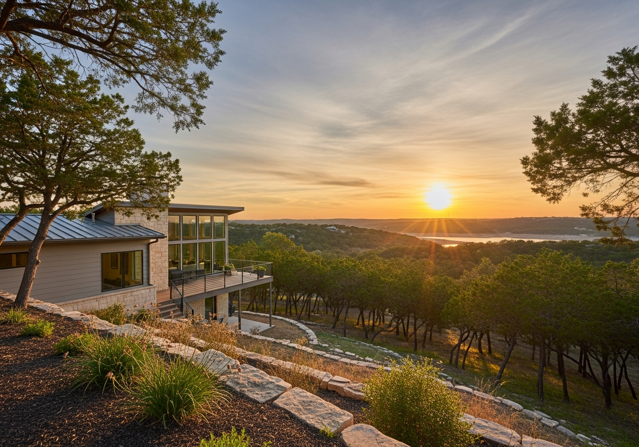 Cedar Hill Texas hillside home for sale near state park