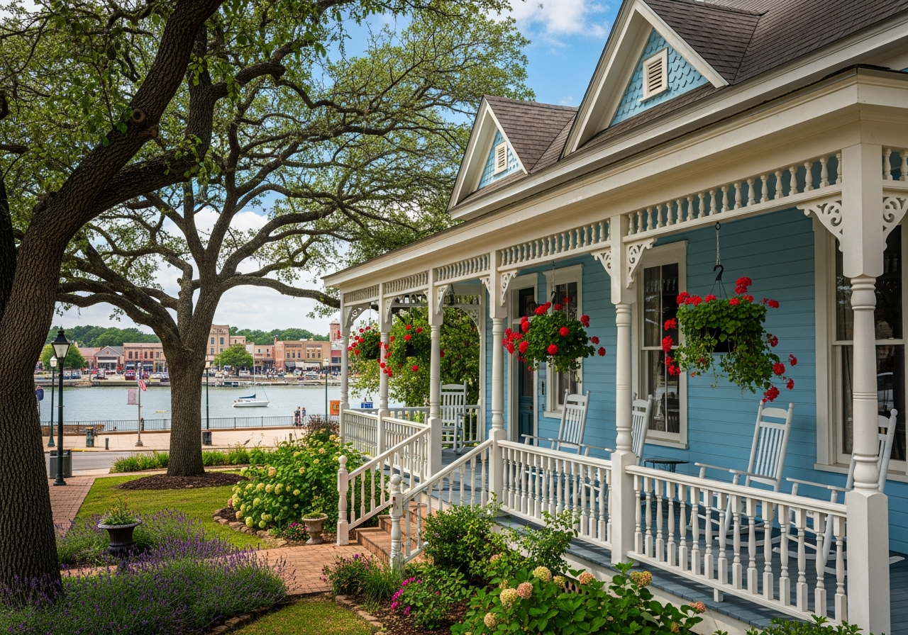 Victorian lakeside home in Granbury TX - FSBO listing Granbury Texas Victorian lakeside cottage for sale