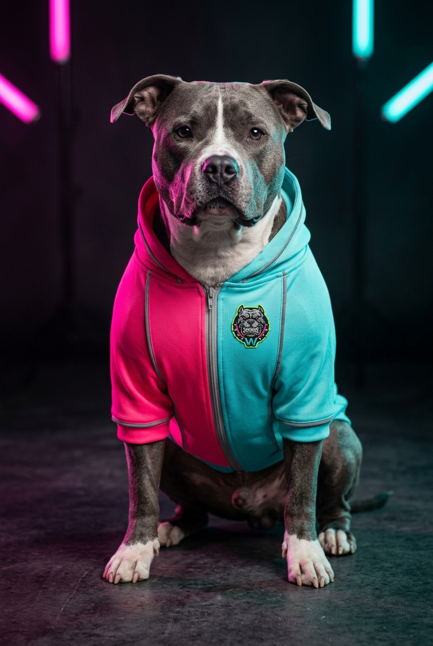 Wigglez Hypercolor Dog Hoodie