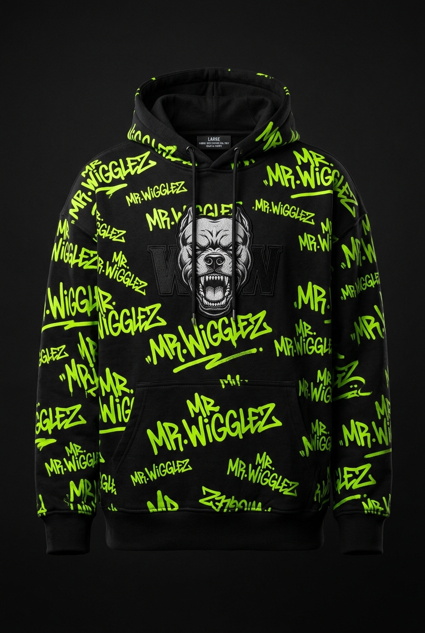Wigglez Graffiti Hoodie — Hypercolor