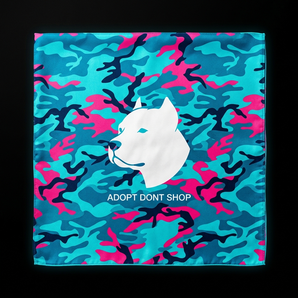 Wigglez Human Bandana — Adopt Don't Shop