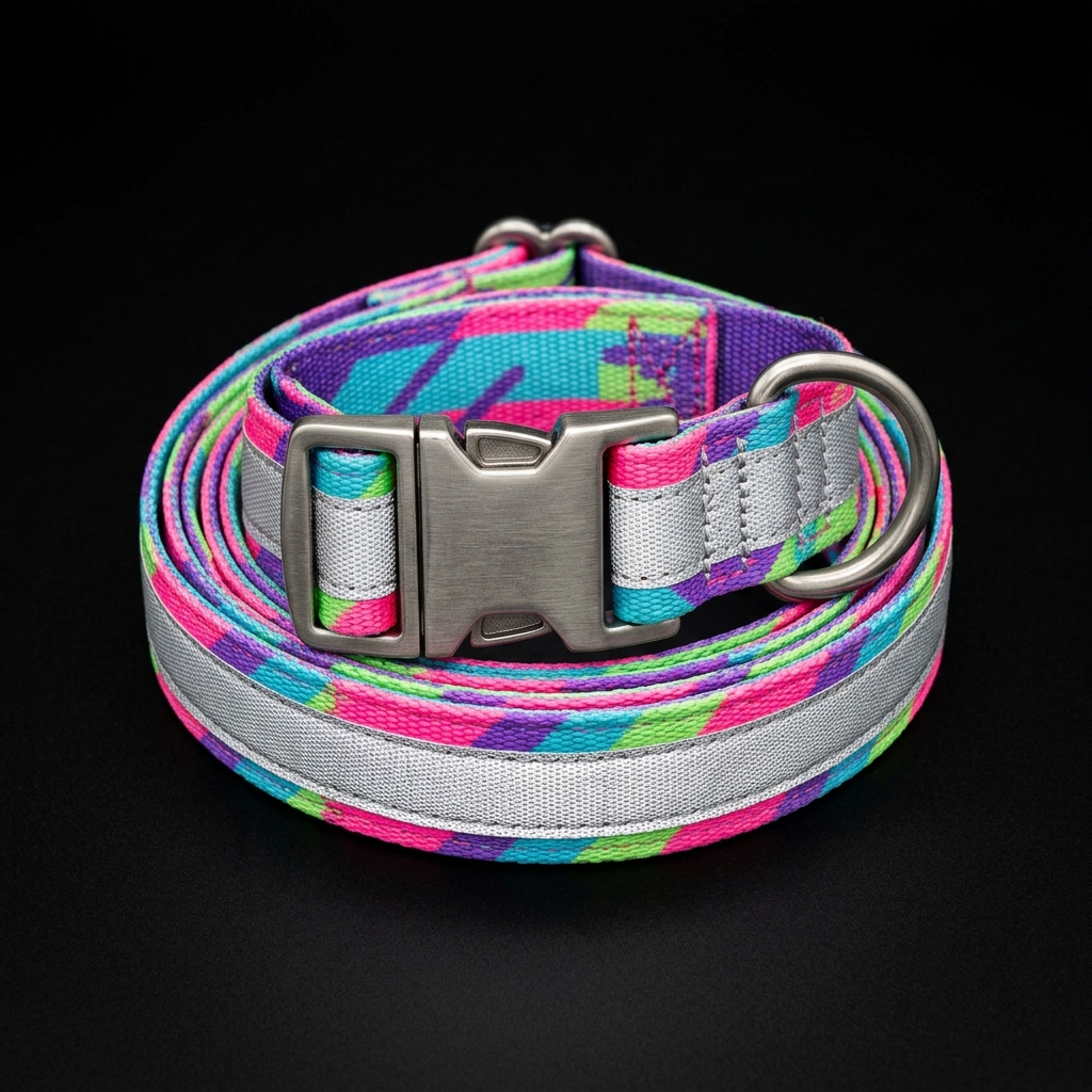 Neon Reflective Dog Collar
