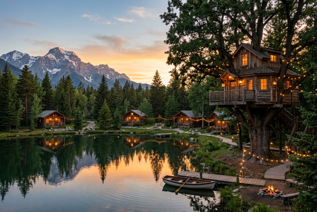 Cabins & the Pond