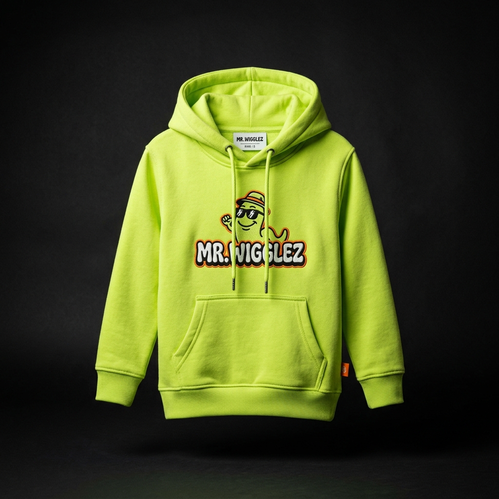 Lil Wigglez Kids Hoodie — Lime