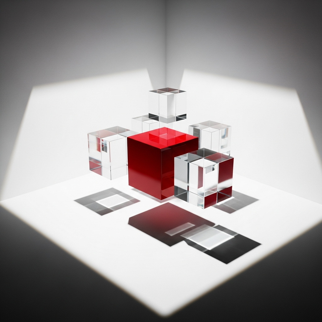 Floating glass boxes