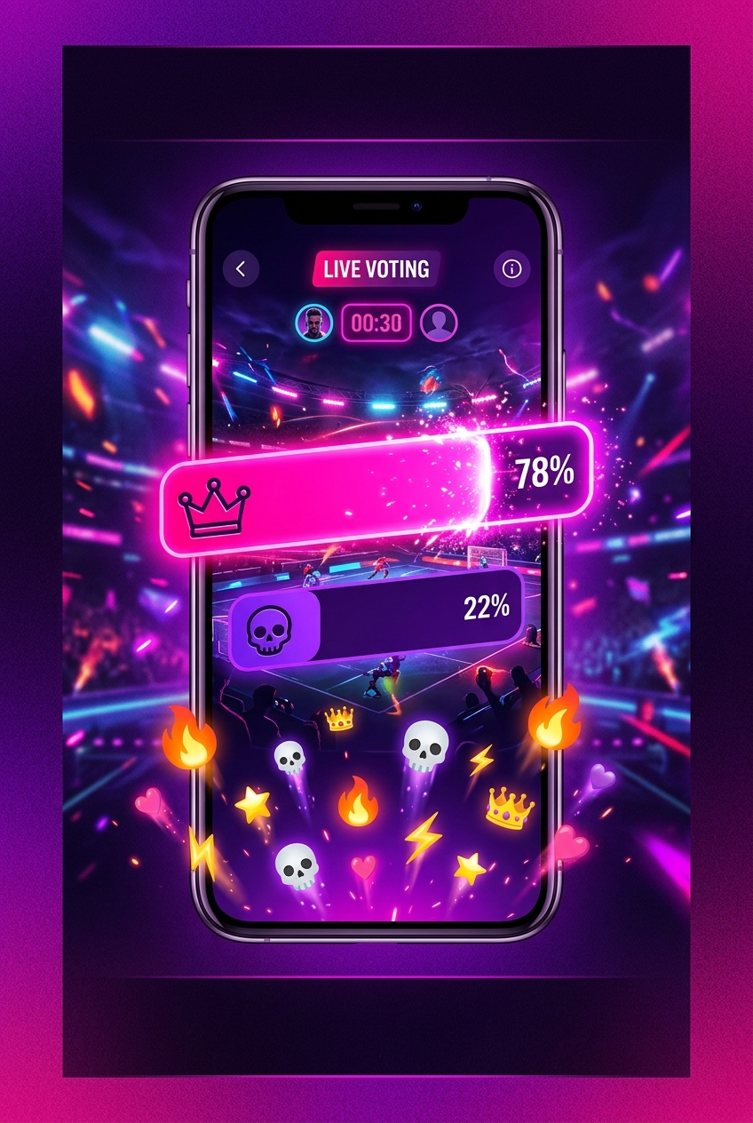 Behind the scenes: the mode where your audience decides your fate