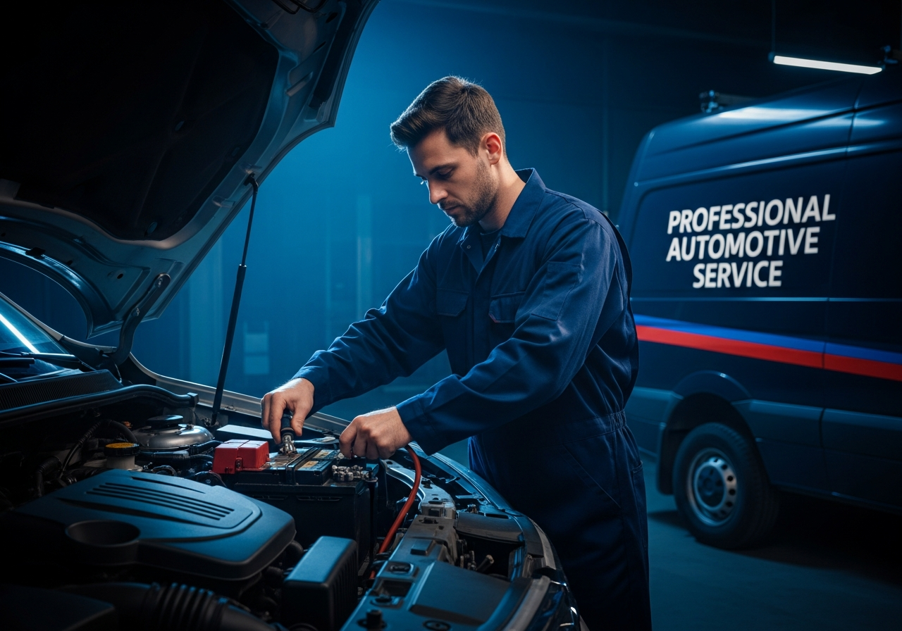 Professional battery replacement service