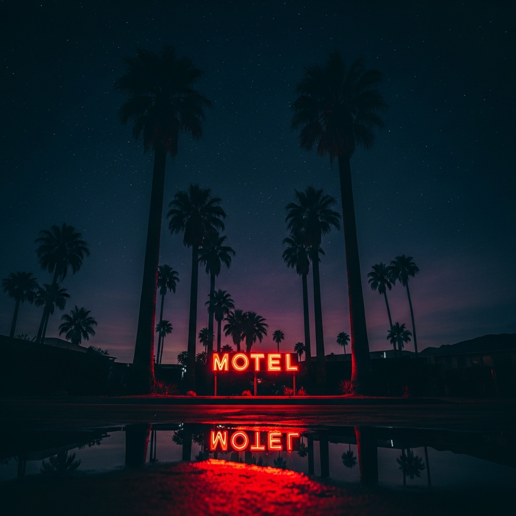 Palm Springs at midnight