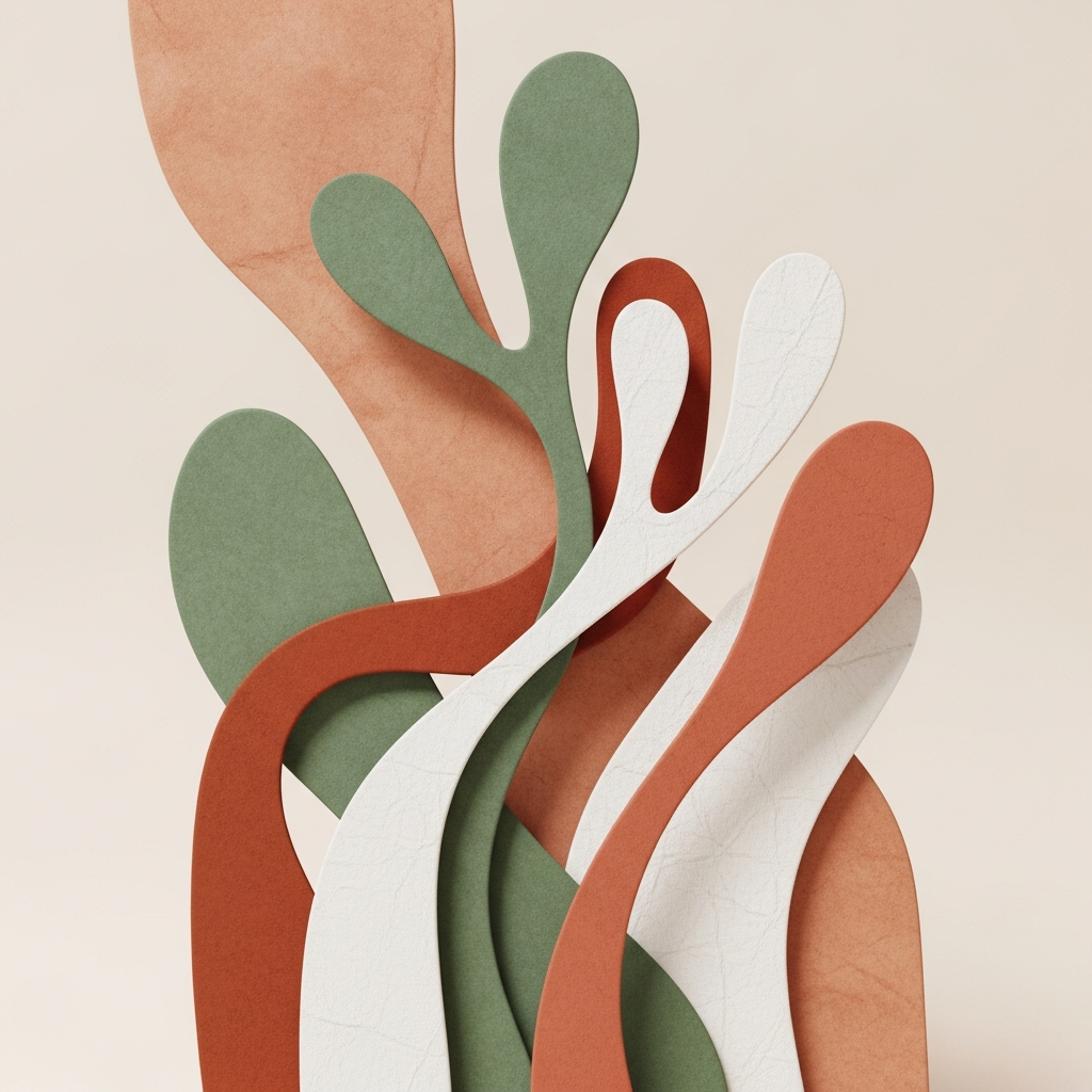 Abstract organic forms representing growth