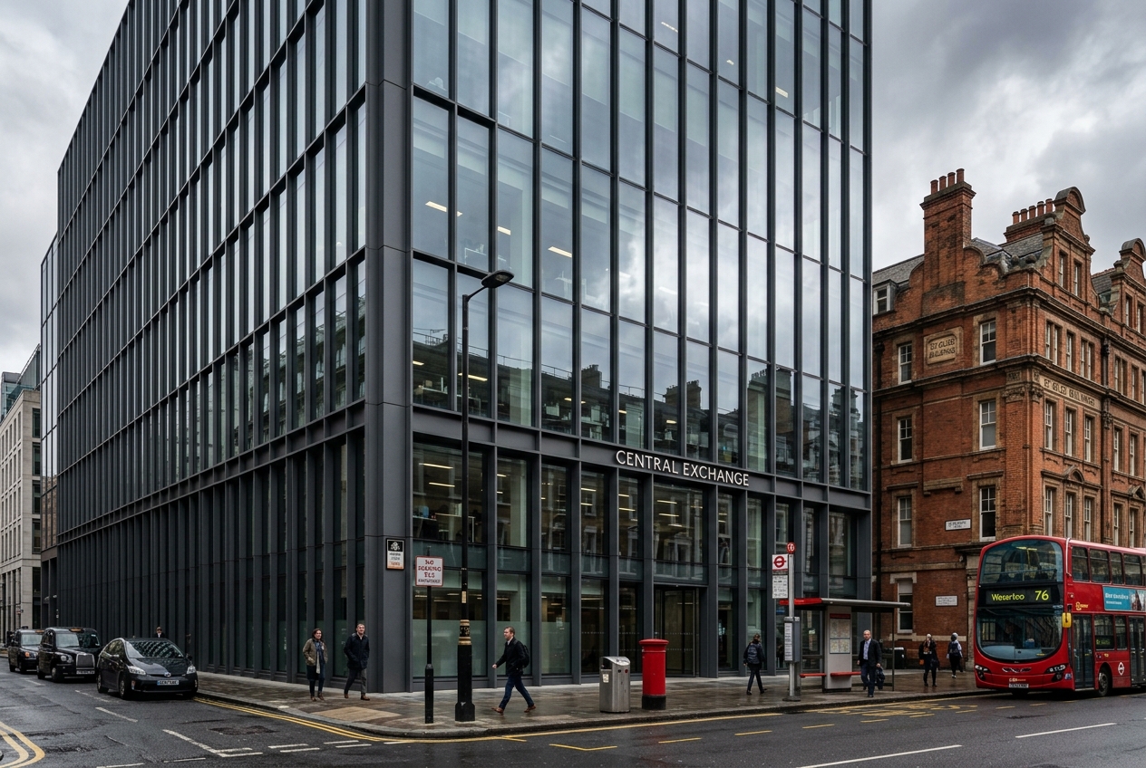 Aluminium curtain walling on a UK commercial building fabricated by Empire