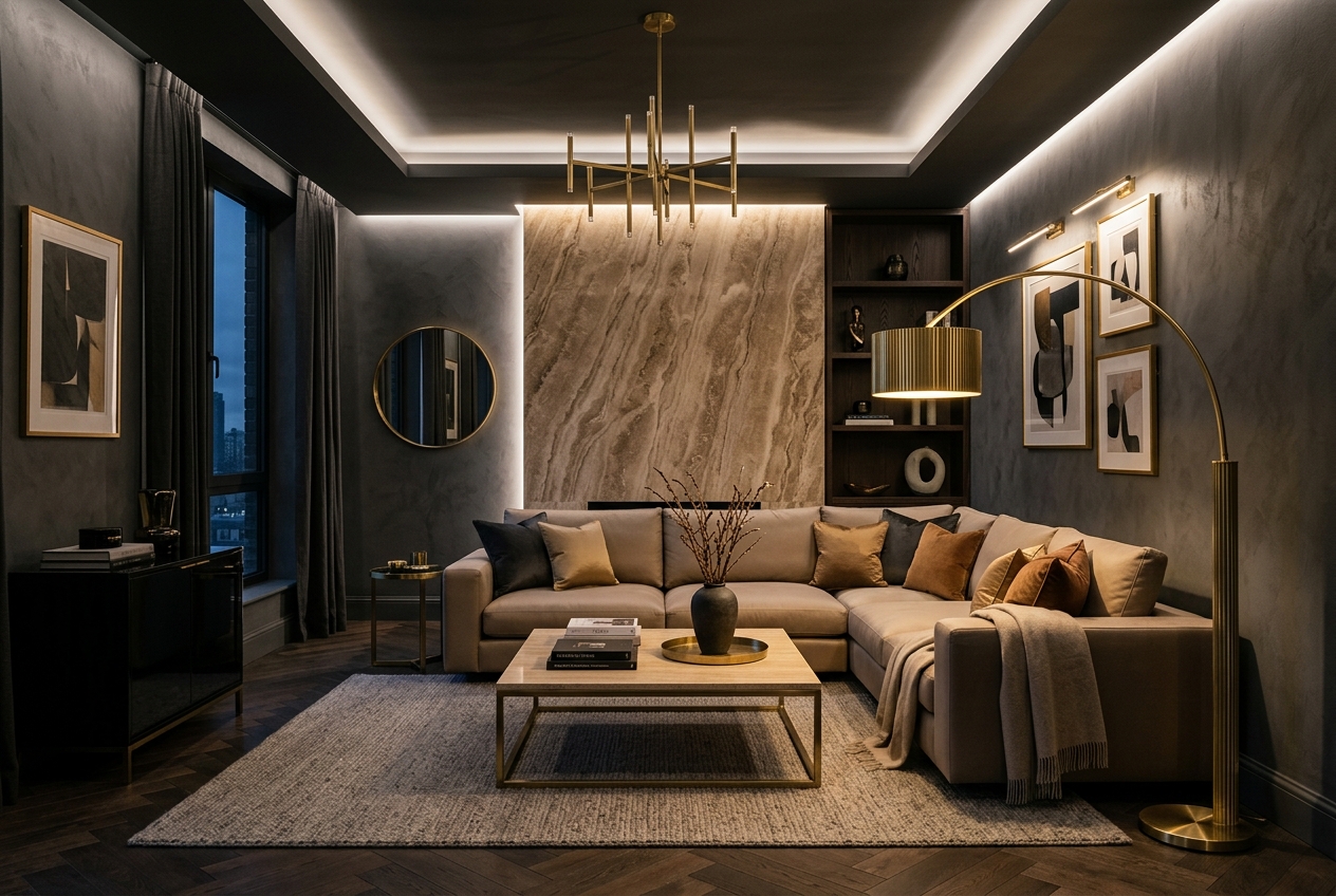 The Living Room after Ruchi Tandon's transformation