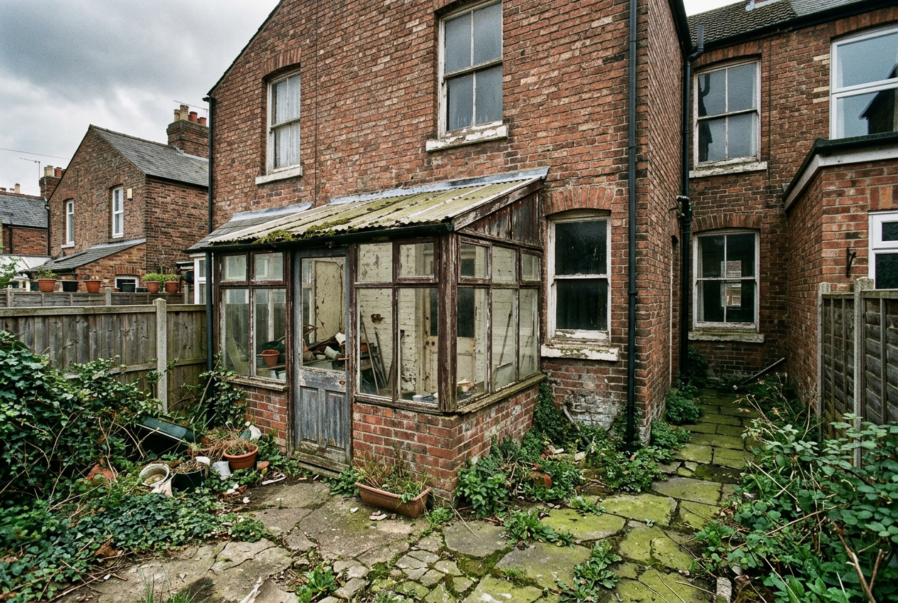 Victorian terrace — side-return & rear — before