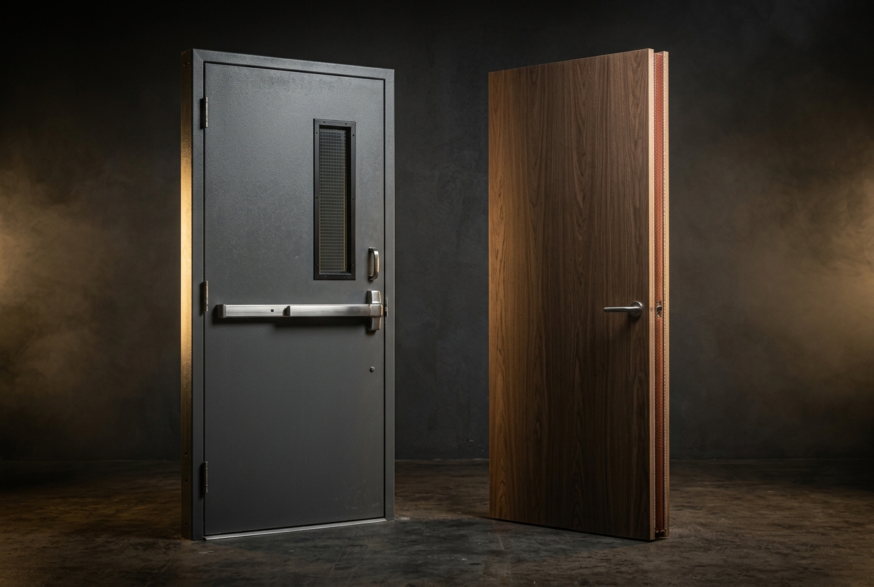 Fire-Rated Wooden and Metal Doors