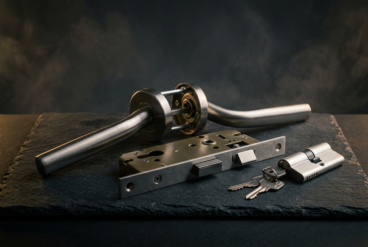 Stainless Steel Architectural D-Handles and Mortise Locks