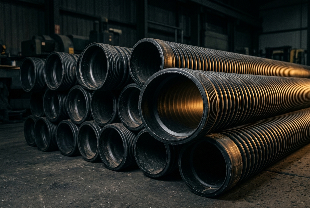 Double Walled Corrugated HDPE Pipes