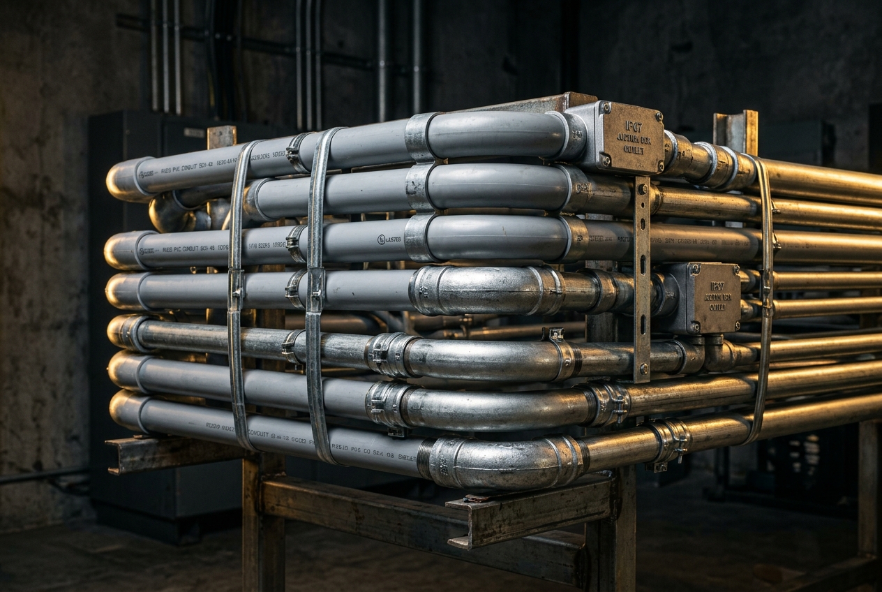 Rigid PVC and GI Electrical Conduits