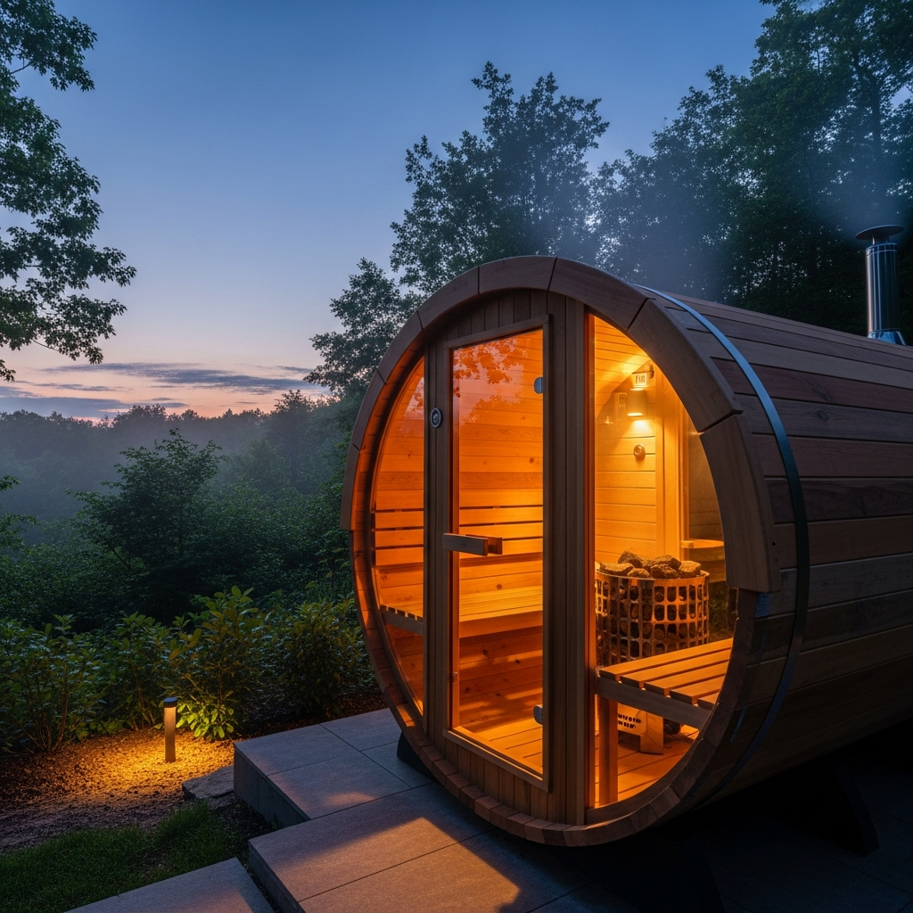 Outdoor Barrel Sauna