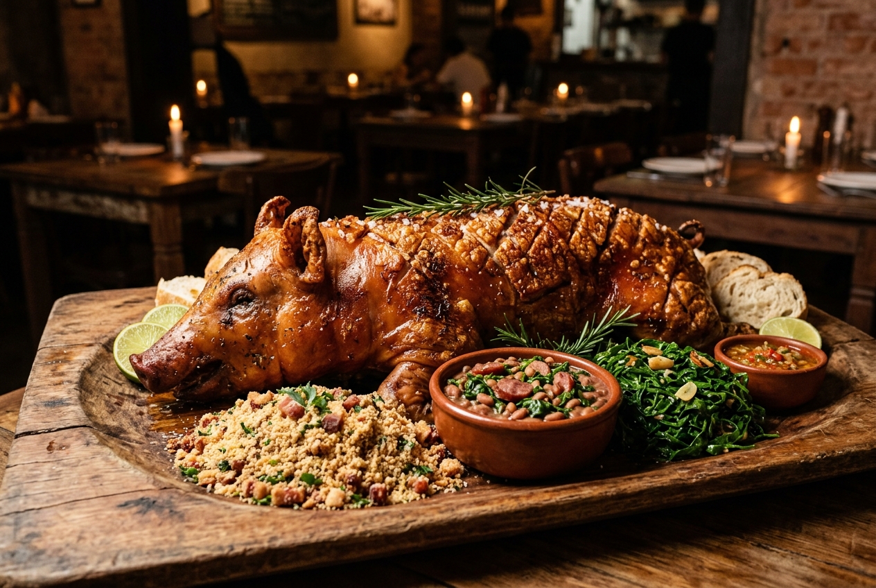 A Casa do Porco — signature dish
