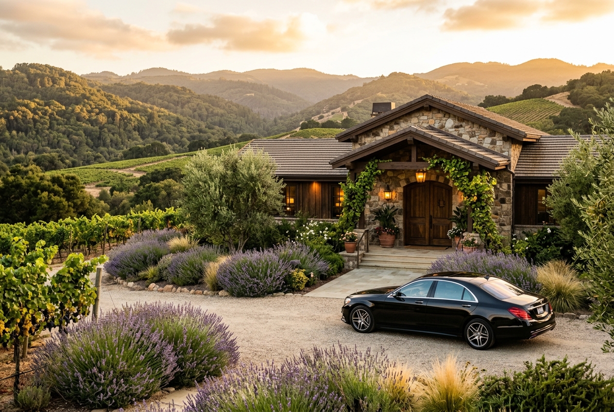 Chauffeur transfer to Bernardus Lodge & Spa