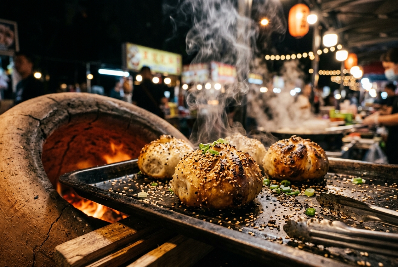Raohe Street Night Market — Night market · Street food