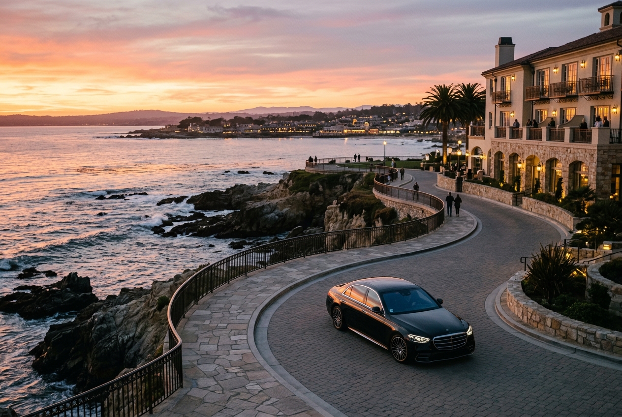 Chauffeur transfer to Monterey Plaza & InterContinental The Clement
