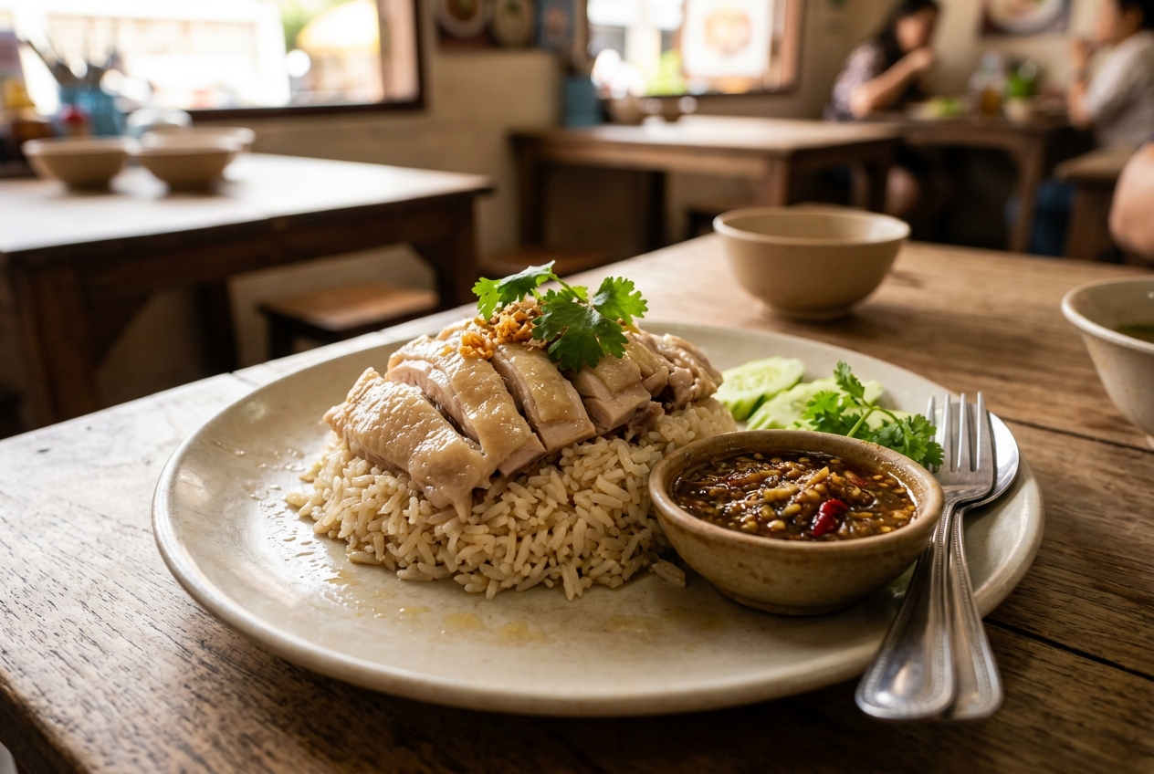 Nong's Khao Man Gai — signature dish