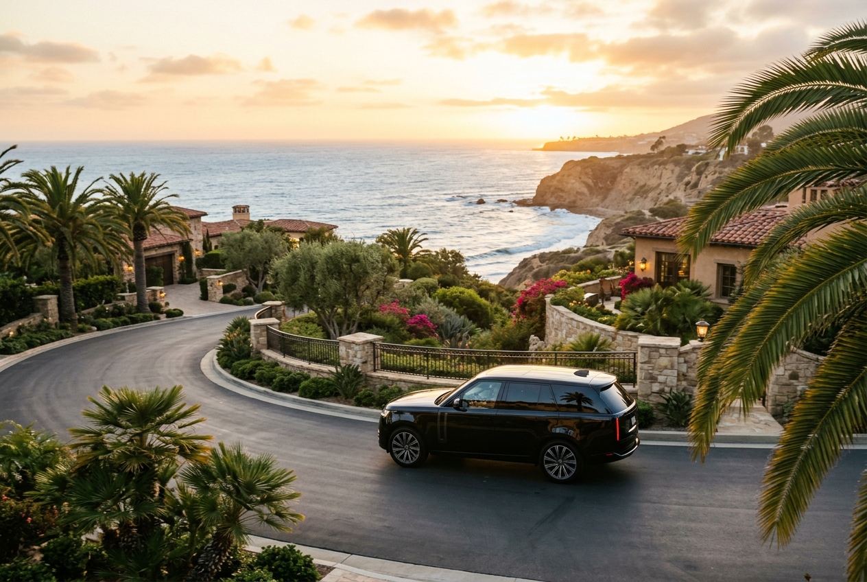 Chauffeur transfer to The Resort at Pelican Hill