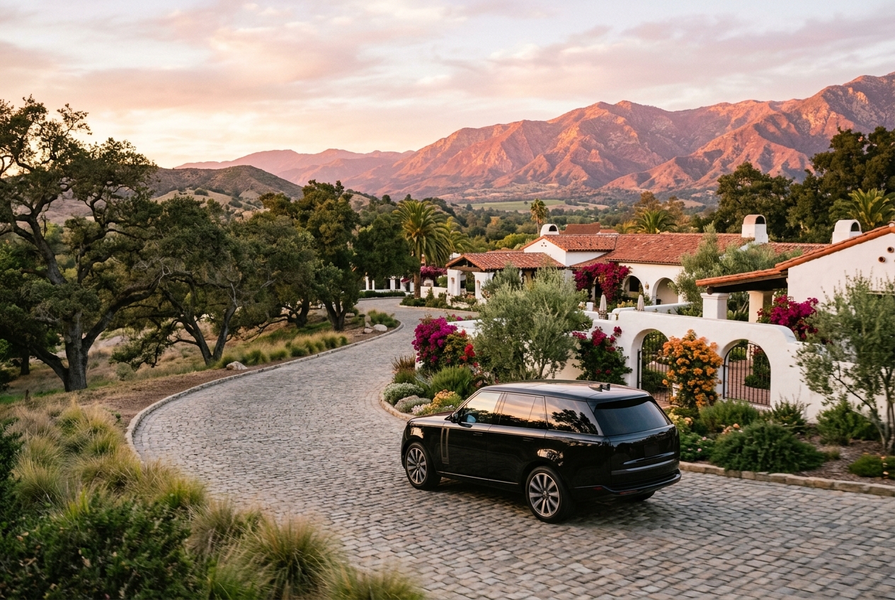 Chauffeur transfer to Ojai Valley Inn