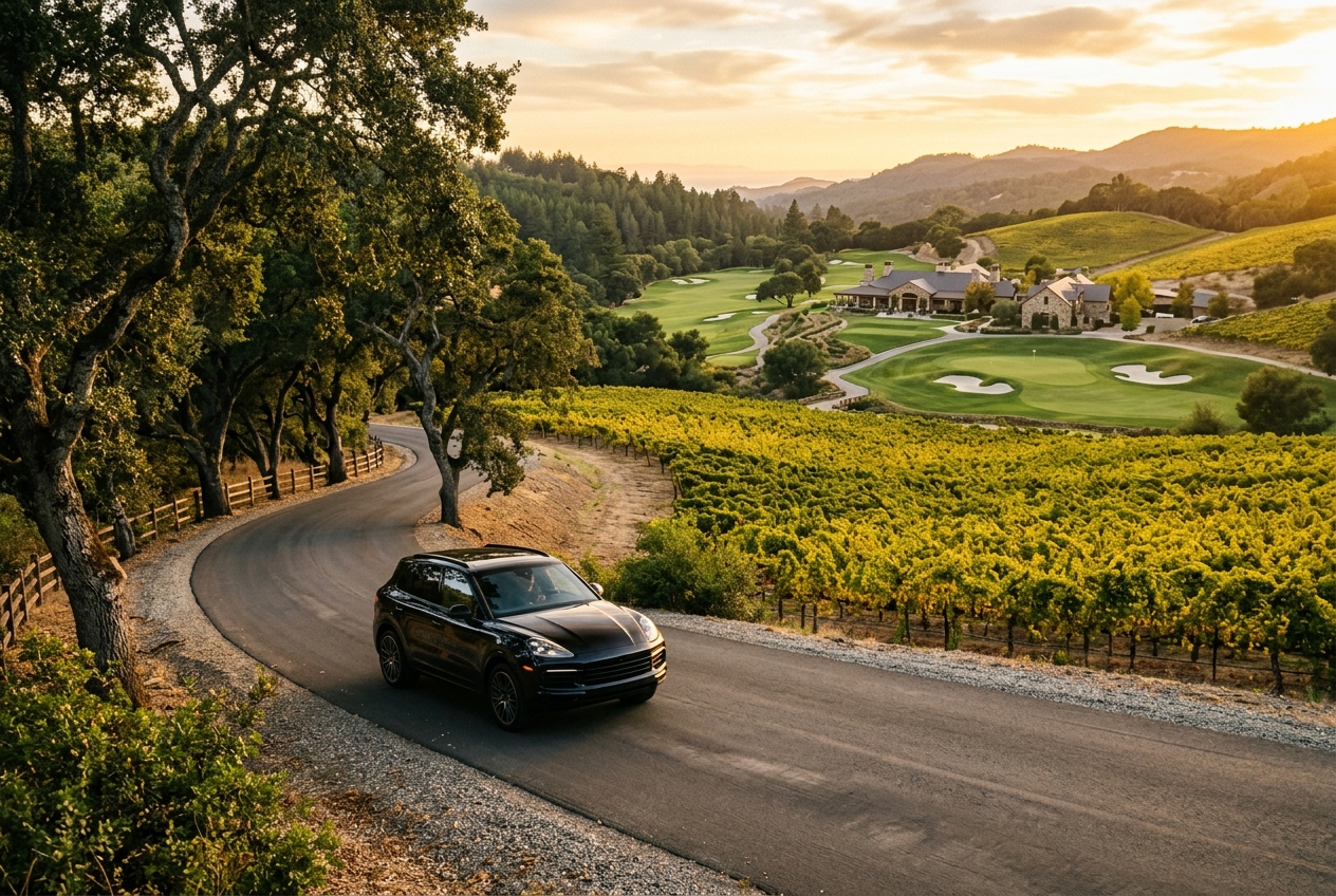 Chauffeur transfer to CordeValle, A Rosewood Resort