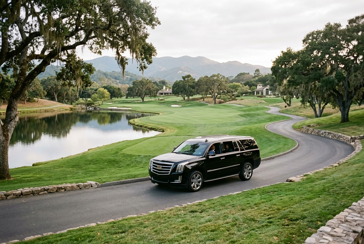 Chauffeur transfer to Quail Lodge & Golf Club