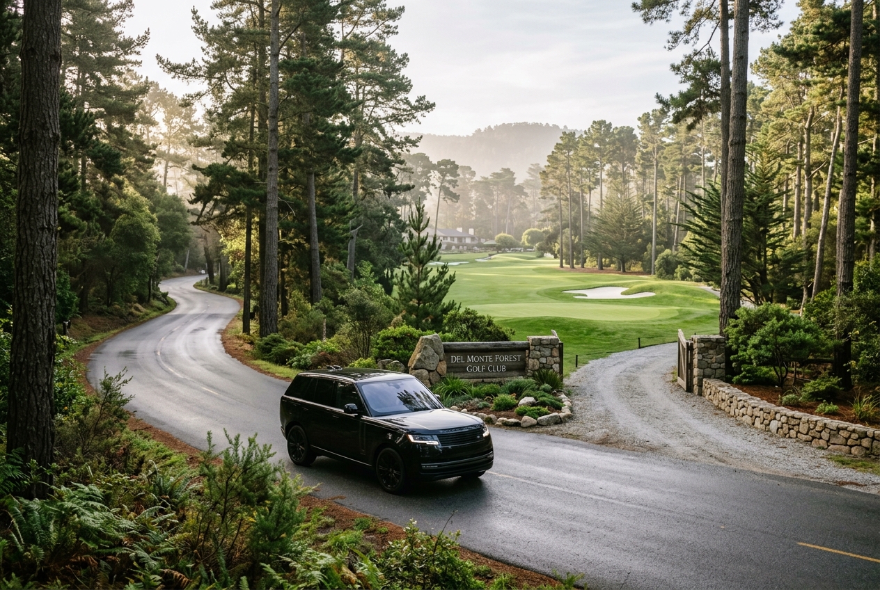 Chauffeur transfer to Poppy Hills Golf Course