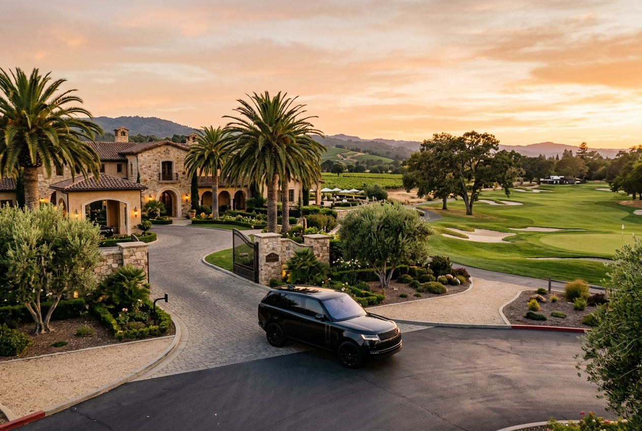 Chauffeur transfer to Silverado Resort and Spa