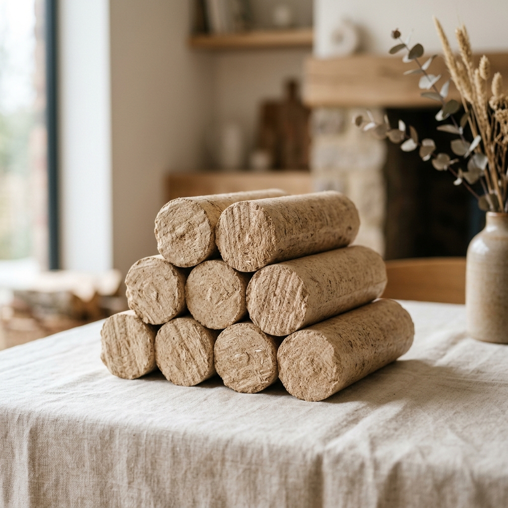 Bûches densifiées de hêtre — pack 10 kg