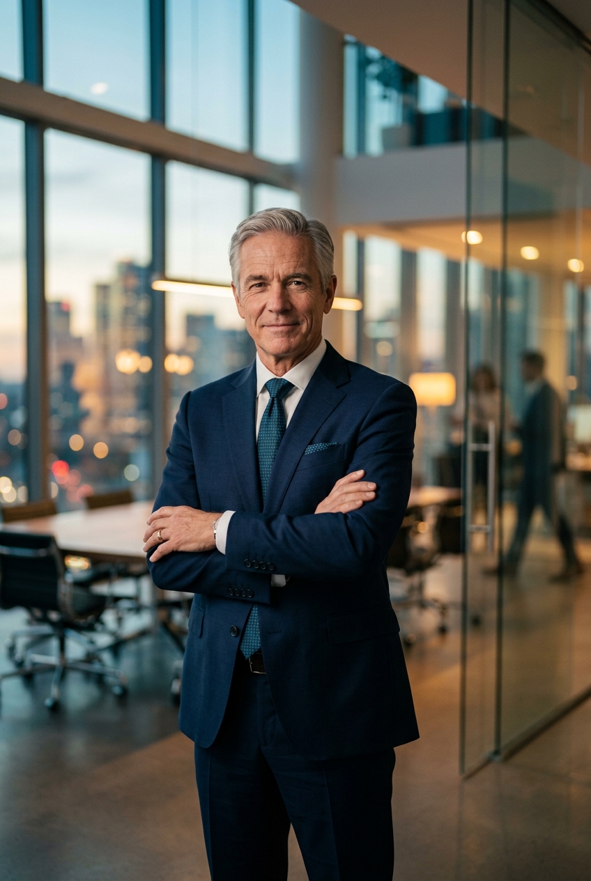 Senior executive in a premium corporate environment