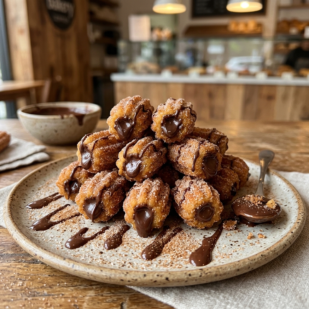 Mini Churros de Chocolate